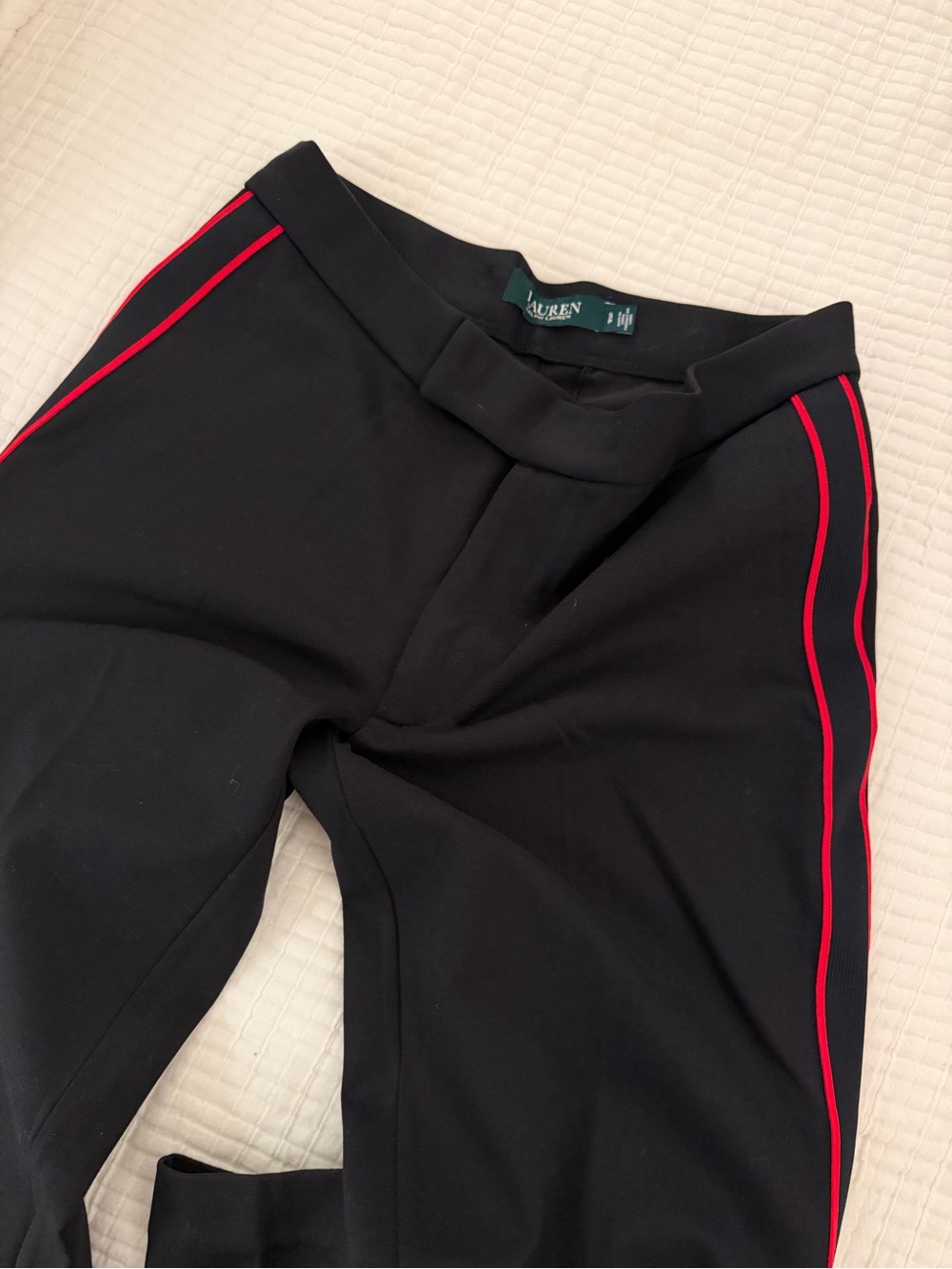 Ralph Lauren Pants with Red Side Stripes